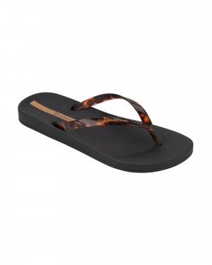 Ipanema Ana Connect Flip Flops Dam Svarta | JZMDFB143