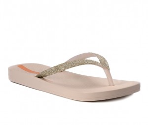 Ipanema Ana Sparkle Flip Flops Barn Beige Beige | GKUCYJ019