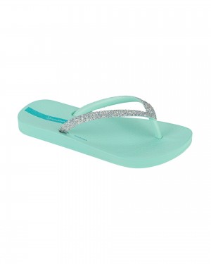 Ipanema Ana Sparkle Flip Flops Barn Gröna Gröna | LRJUZD120