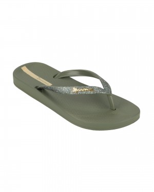 Ipanema Ana Sparkle Flip Flops Dam Gröna Gröna | LOMKHX374