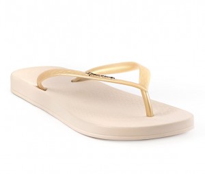 Ipanema Ana Tan Flip Flops Dam Beige Guld | OELZAT715