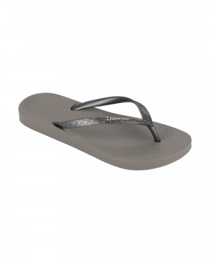 Ipanema Ana Tan Flip Flops Dam Mörkgrå Silver | KATJFD913