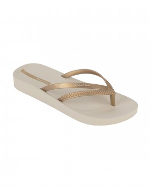 Ipanema Bossa Soft Flip Flops Dam Beige Guld | PASGMC623