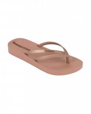 Ipanema Bossa Soft Flip Flops Dam Rosa Metal Rosa | HXFOQV765