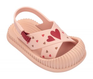 Ipanema Cute Sandaler Baby Beige Röda | JTODKC081