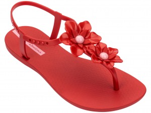 Ipanema Duo Flowers Sandaler Dam Röda Rosa | UDHYBO459