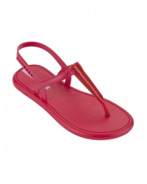 Ipanema Glossy Sandal Sandaler Dam Röda Röda | NWORCT985