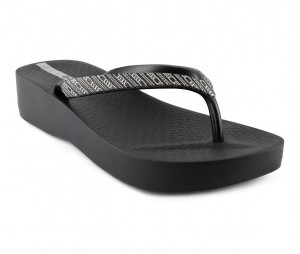 Ipanema Mesh Flip Flops Dam Svarta Grå | FXTZME731