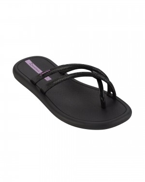 Ipanema Meu Sol Rasteira Flip Flops Dam Svarta | CJAVZB804