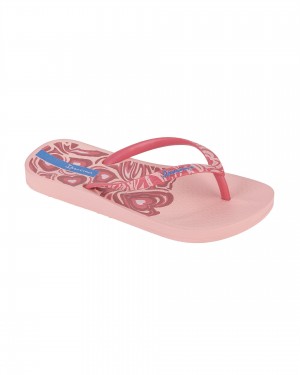 Ipanema Nostalgic Hearts Flip Flops Barn Ljusrosa Rosa | ETFKNG256