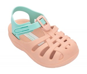 Ipanema Summer Sandaler Baby Ljusrosa Gröna | JRHCVP150