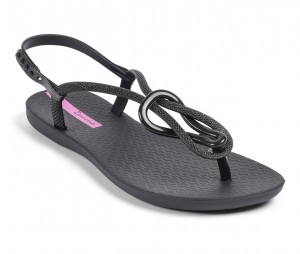 Ipanema Trendy Sandaler Dam Svarta Svarta Lila | BVTYRK206