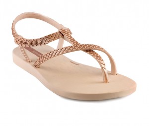 Ipanema Wish Sandaler Barn Beige Metal Beige | HECYJX584